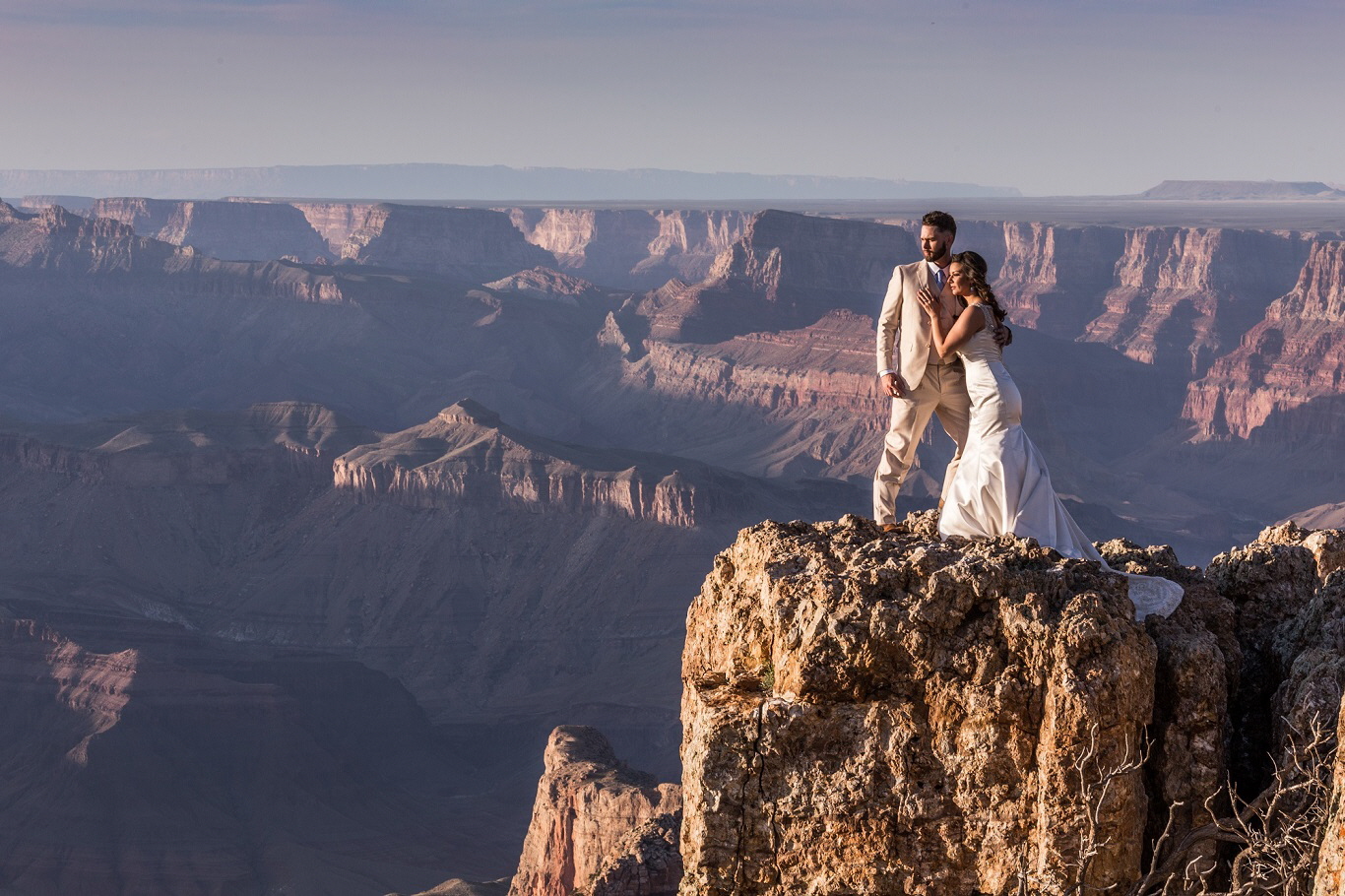 Grand Canyon Wedding Couple 1366